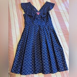 Kate Spade V-Neck Geometric Acorn Pattern Dress Size 8